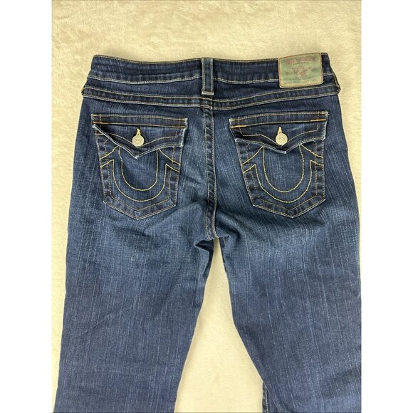 VTG Y2K True Religion Becky Jean Womens Size 32 Bootcut Low Rise Stretch Denim - Picture 11 of 12